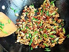 Stir-fried Sausage with Dried Radish recipe