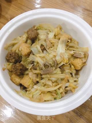 Stewed Cabbage with Tofu Balls recipe