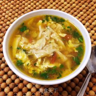 Hericium and Egg Soup recipe