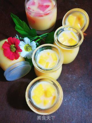 Mango Flavored Yellow Peach Pudding recipe