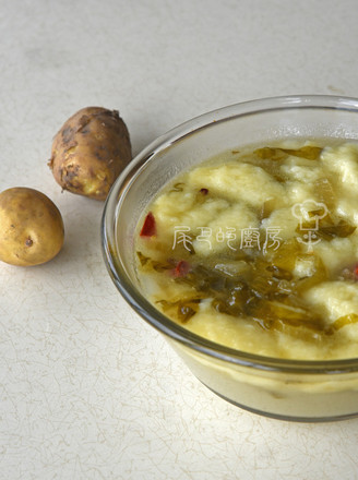 Sauerkraut and Potato Cake Soup