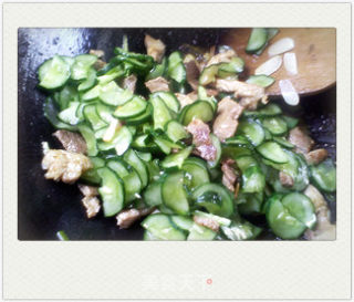 Fried Cucumber with Sliced Pork recipe