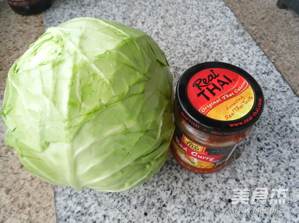 Braised Cabbage in Red Curry recipe