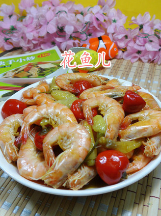 Shrimp with Pickled Peppers recipe