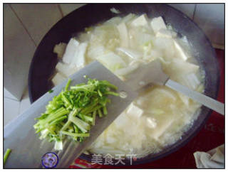 Cabbage Tofu Soup. recipe