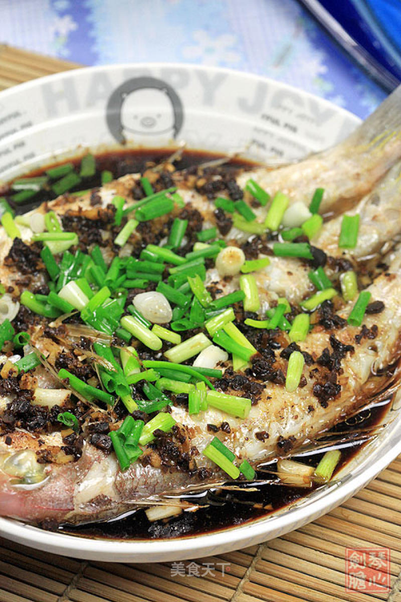 Steamed Horsehead Fish with Black Bean Sauce recipe