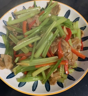 Celery Stir-fried Pork for Three Bowls of Rice recipe