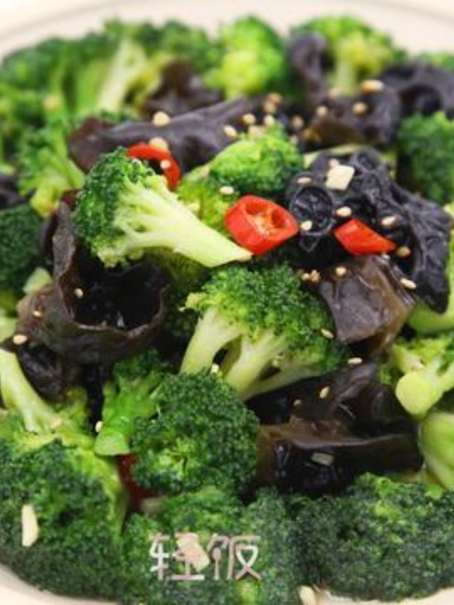 Stir-fried Broccoli Fungus丨fresh, Refreshing, Tasty and Healthy recipe