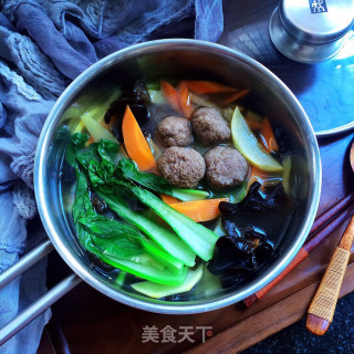 Beef Balls and Vegetable Soup recipe