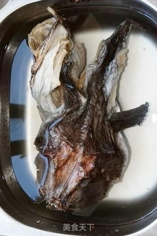 【steamed Dried Monkfish】----chewy and Chewy Dried Fish recipe