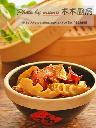 [authentic Hunan] Stir-fried Bacon with Spring Bamboo Shoots