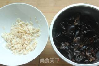 #凉饭菜#black Fungus Mixed with Shrimp Skin recipe