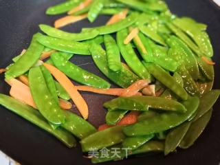 Stir-fried Snow Peas with Corn recipe