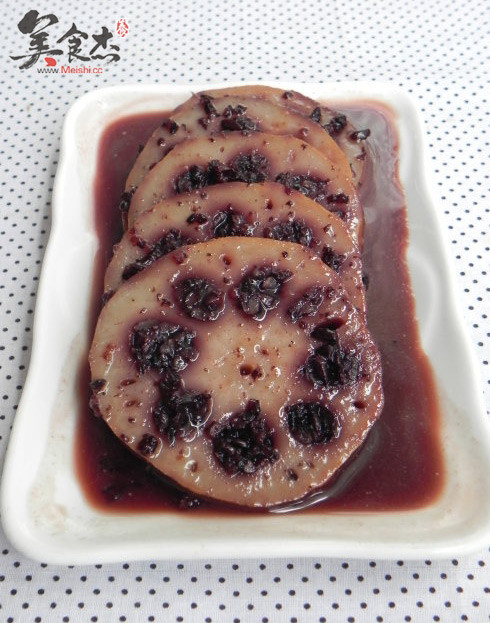 Coconut Black Glutinous Rice with Sugar Lotus Root recipe