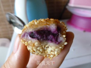 Purple Sweet Potato Mochi recipe