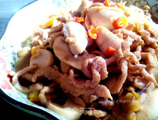 Stir-fried Shredded Pork with Mushroom recipe