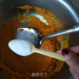 Pumpkin Rice Cake and Bean Paste Buns recipe