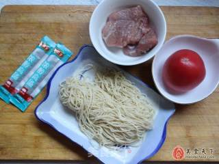 Tomato Noodles with Minced Meat recipe