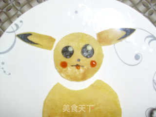 Pikachu Egg Crust Rice Bowl recipe