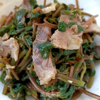 Purslane with Fine Meat recipe