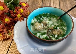 Cilantro Pork Ribs Dendrobium Congee recipe