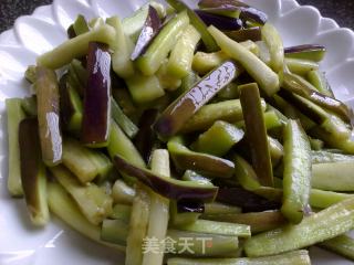 【soy Sauce and Black Pepper Eggplant Strips】 recipe