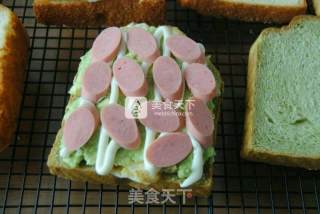 #aca烤明星大赛#avocado Sandwich recipe