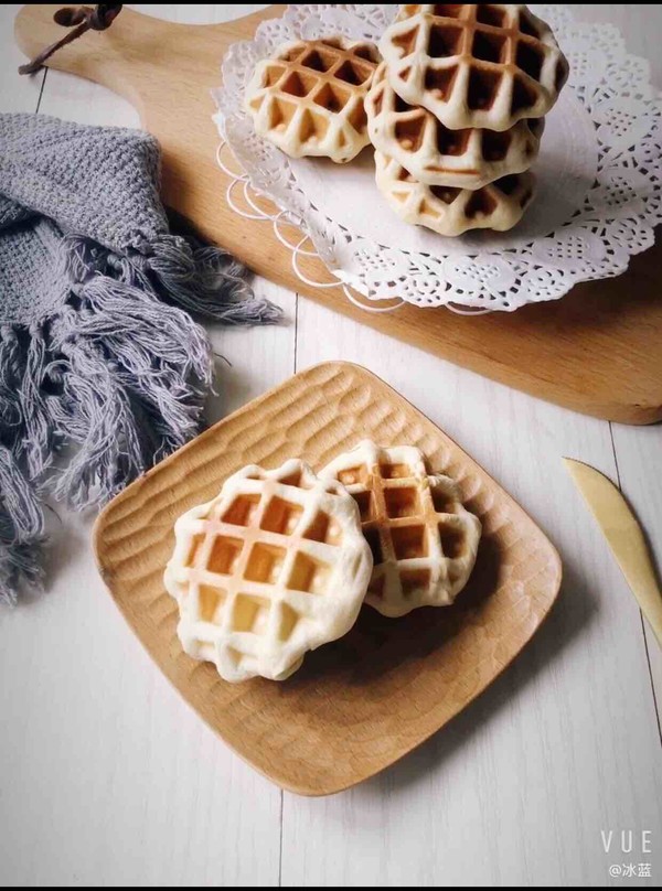 Meat Floss Waffles (bread Version) recipe