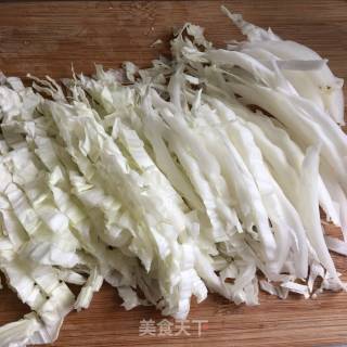 Green Pepper and Cabbage Shreds recipe