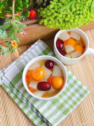 Rock Sugar Kumquat Snow Pear Soup recipe