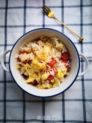 Fried Rice with Ham and Egg recipe