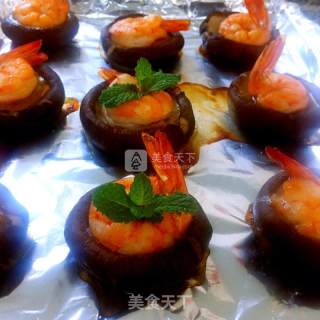 Grilled Shiitake Mushroom and Shrimp Fort recipe