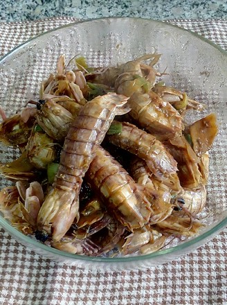 Fried Shrimp with Scallions recipe