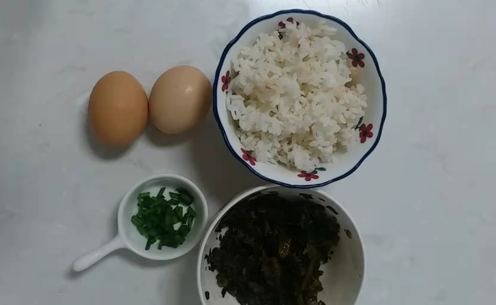 Fried Rice with Pickles and Egg recipe