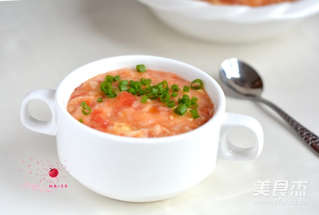 Tomato and Egg Pimple Soup recipe