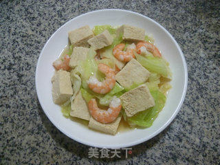 Shrimp and Cabbage Frozen Tofu recipe