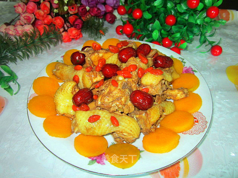 Braised Chicken with Red Dates and Sweet Wine -------- Fresh and Sweet recipe