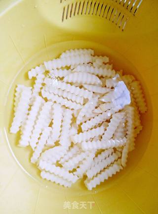 Cumin Spicy Wavy Fries recipe