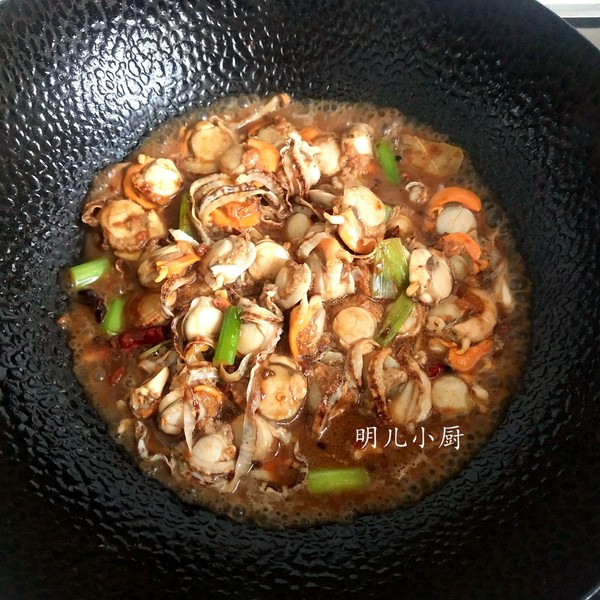 Stir-fried Scallops with Double Sauce recipe