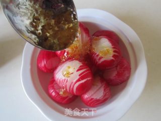 Osmanthus Sweet and Sour Cherry Radish recipe