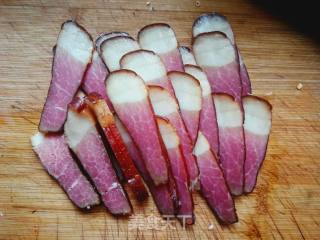 Fried Bacon with Snow Peas recipe