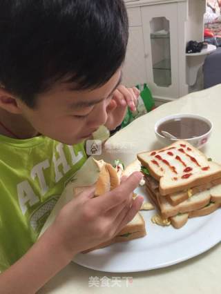 Vegetable Bacon Sandwich recipe