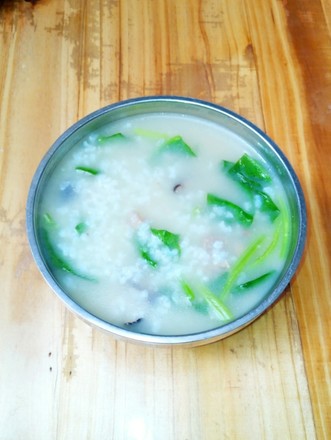 Spinach Duck Congee recipe