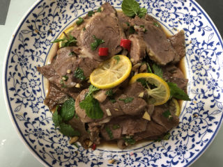 Mint Lemon Beef Slices recipe