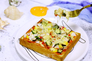 Antarctic Krill Toast Pizza recipe