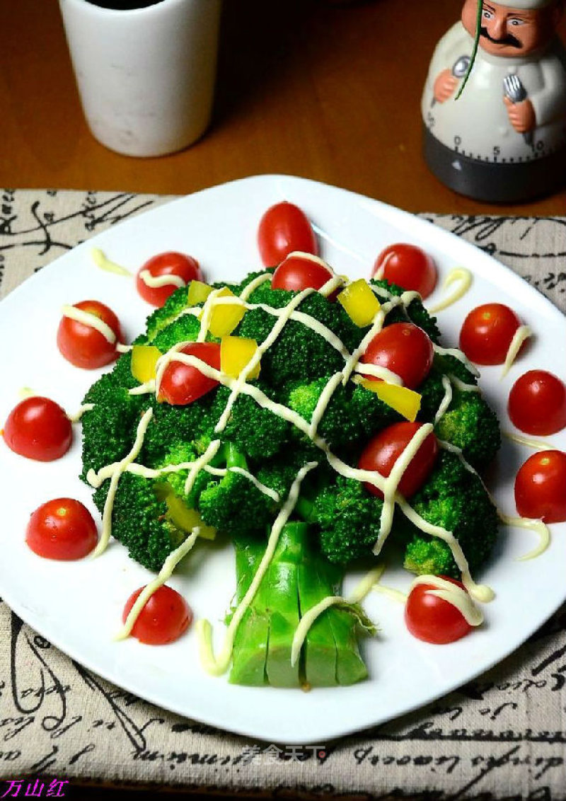 [trial Report of Chobe Series Products] Christmas Tree Salad recipe