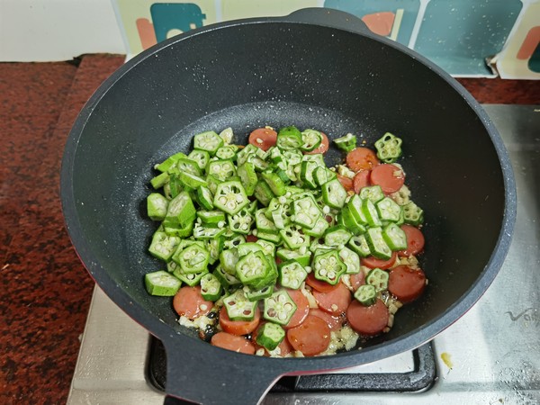 Fried Rice with Seaweed Sausage recipe