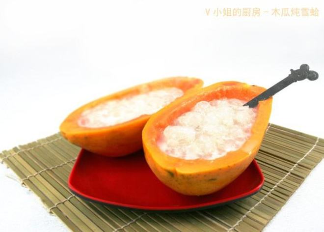 Stewed Hashima with Papaya recipe