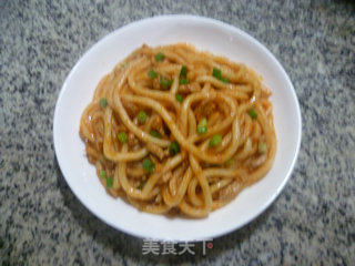 Spicy Fried Udon Noodles recipe