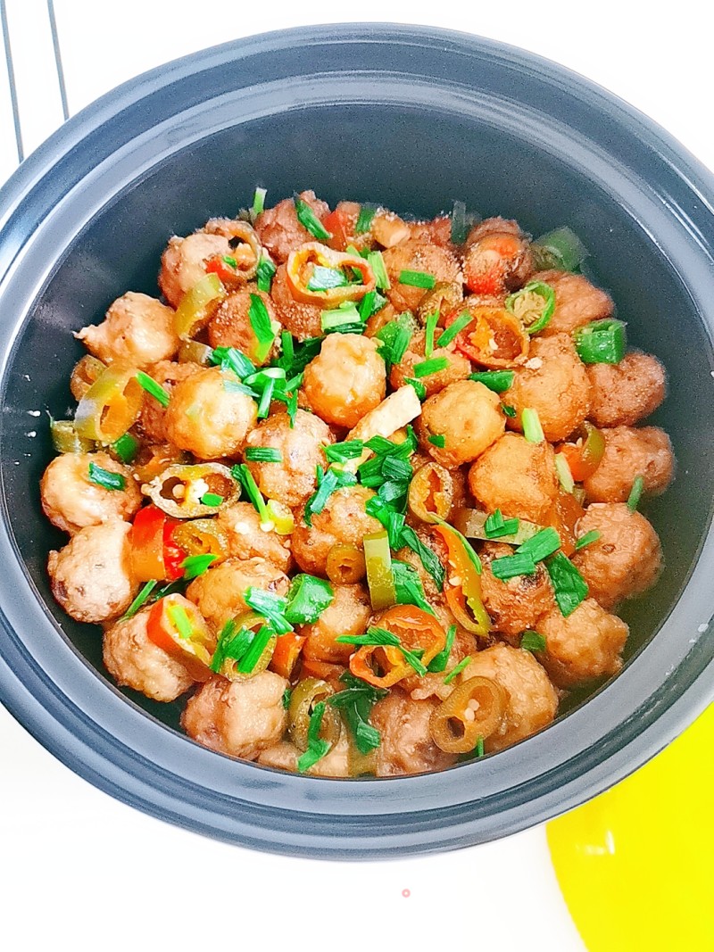 Chicken Meatballs and Tofu Clay Pot recipe
